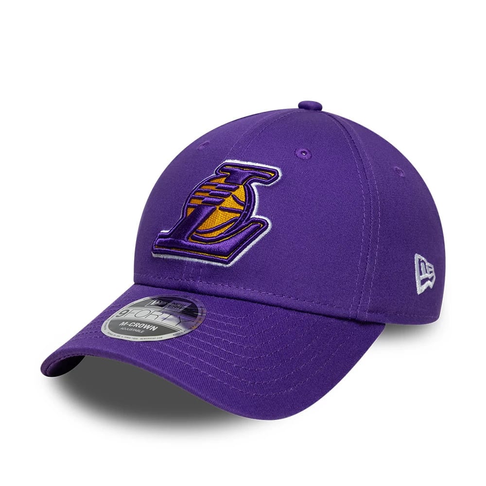 Pictured is this NBA Side Script LA Lakers 9FORTY M-Crown cap in purple. 3