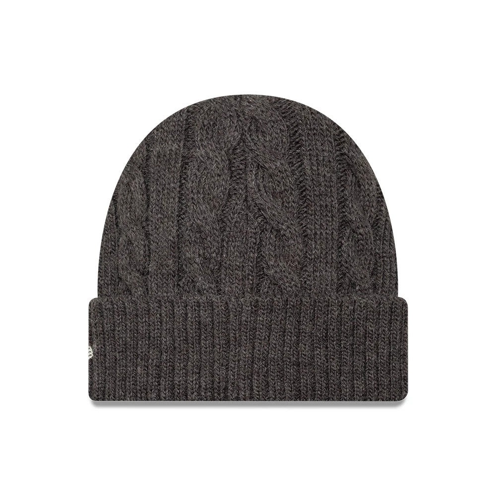 Pictured is this MLB Short LA Dodgers Skull Knit Beanie hat in charcoal. 2