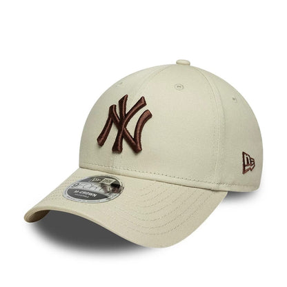 Pictured is this MLB New York Yankees 9FORTY M-Crown cap in cream. 1