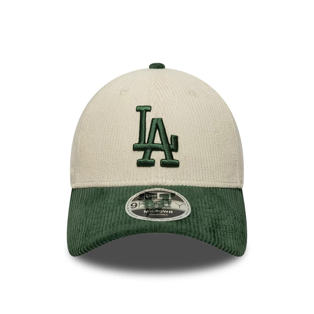 Pictured is this MLB Cord LA Dodgers 9FORTY M-Crown cap in cream. 2