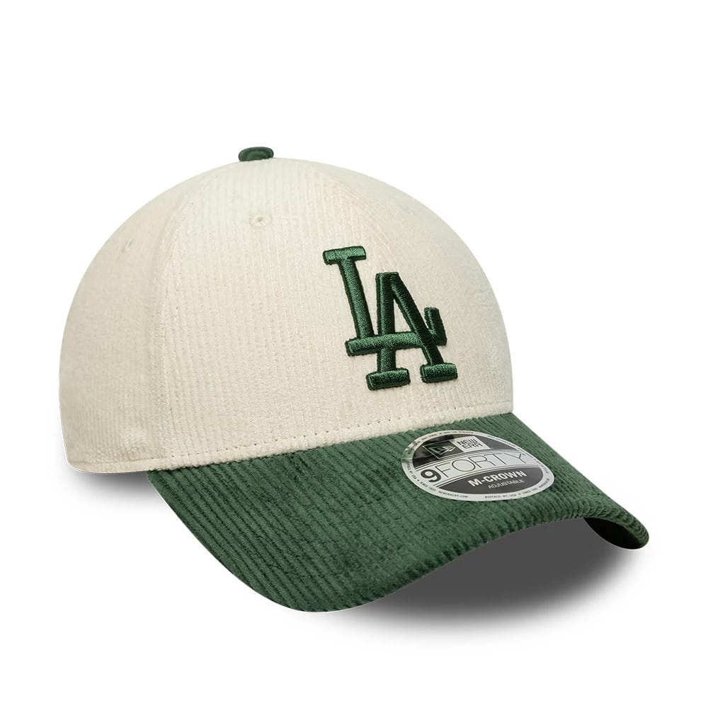 Pictured is this MLB Cord LA Dodgers 9FORTY M-Crown cap in cream. 3