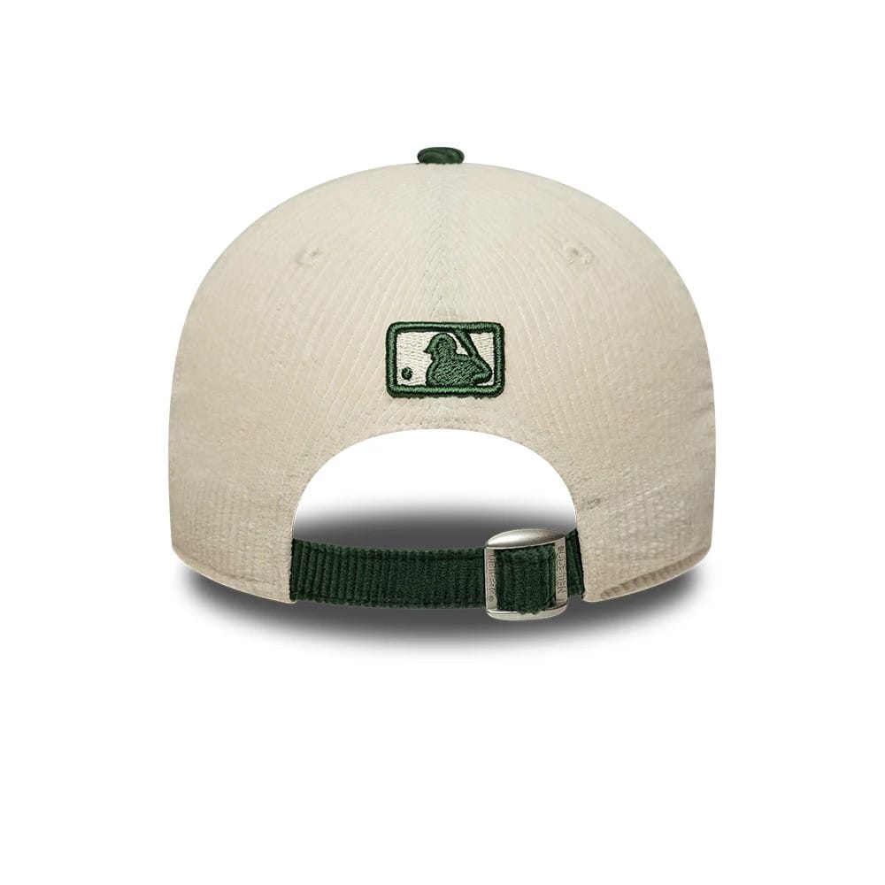 Pictured is this MLB Cord LA Dodgers 9FORTY M-Crown cap in cream & green. 4
