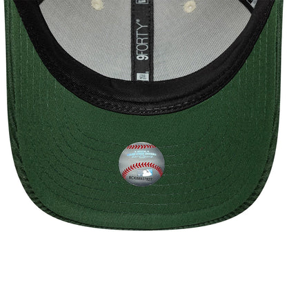 Pictured is this MLB Cord LA Dodgers 9FORTY M-Crown cap in cream & green. 5