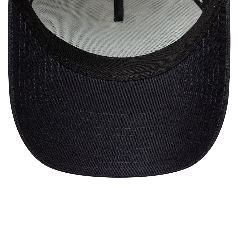Pictured is this New Era Cali Licence Plate 9FORTY A-Frame Trucker cap in navy. 5