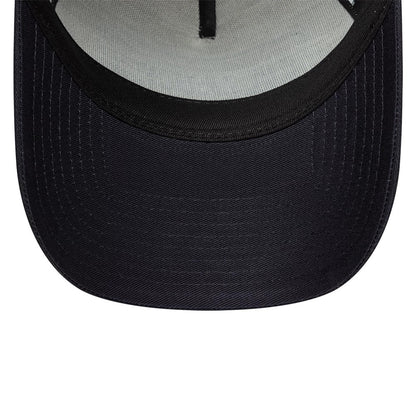 Pictured is this New Era Cali Licence Plate 9FORTY A-Frame Trucker cap in navy. 5