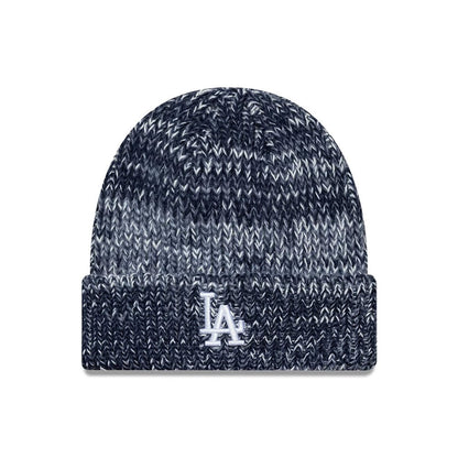 Pictured is this MLB Chunky Knit LA Dodgers Cuff Knit Beanie hat in blue. 1