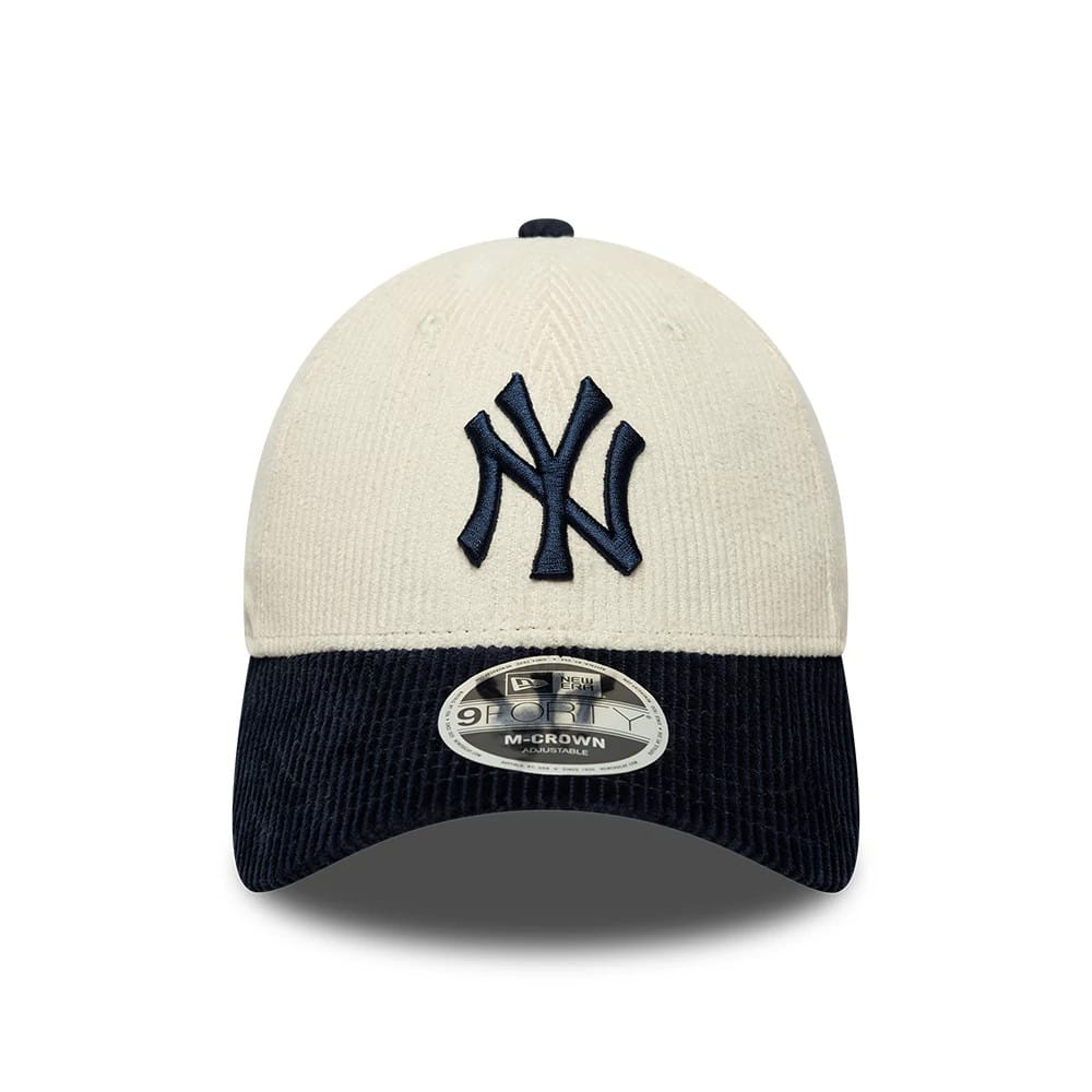 Pictured is this MLB Cord New York Yankees 9FORTY M-Crown cap in white. 2