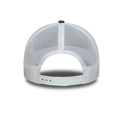Pictured is this MLB League Essential LA Dodgers 9FORTY A-Frame Trucker cap in grey. 4