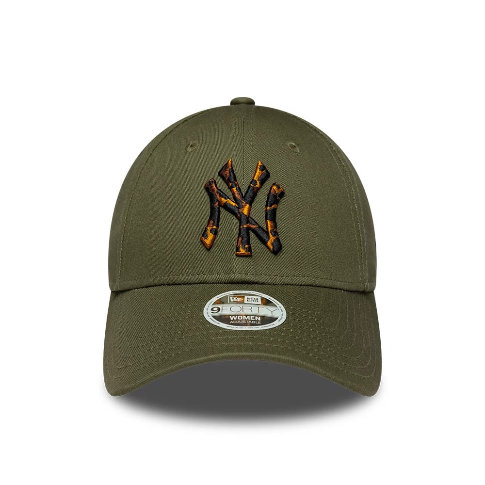 Pictured is this Womens MLB Tortoise Infill New York Yankees 9FORTY cap in green. 2