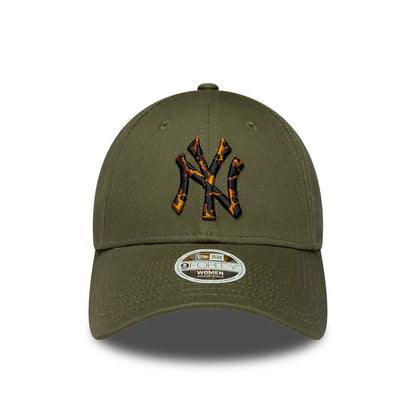 Pictured is this Womens MLB Tortoise Infill New York Yankees 9FORTY cap in green. 2