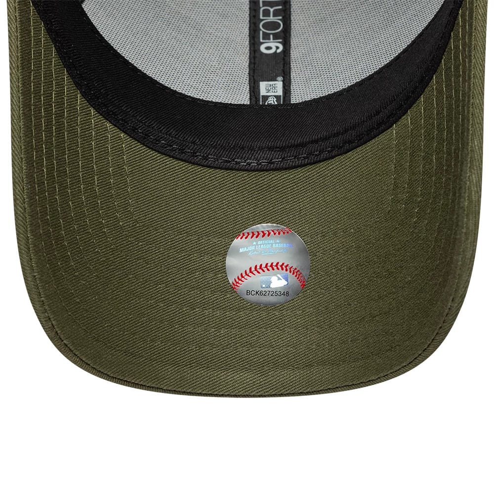 Pictured is this Womens MLB Tortoise Infill New York Yankees 9FORTY cap in green. 5