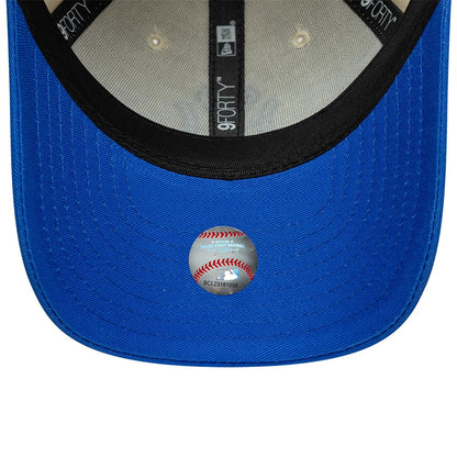 Pictured is this Youth MLB League Essential New York Yankees 9FORTY cap in cream & blue. 5