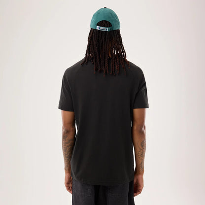The model is wearing this NFL Sideline 2026 Philadelphia Eagles T-Shirt in black. 2