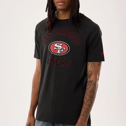 The model is wearing this NFL Sideline 2026 San Francisco 49ers T-Shirt in black. 4