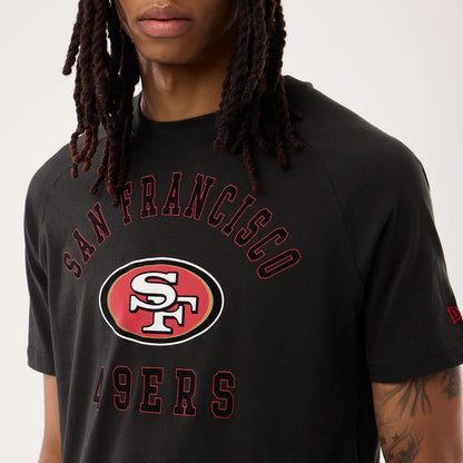 The model is wearing this NFL Sideline 2026 San Francisco 49ers T-Shirt in black. 3