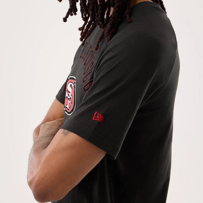 The model is wearing this NFL Sideline 2026 San Francisco 49ers T-Shirt in black. 7