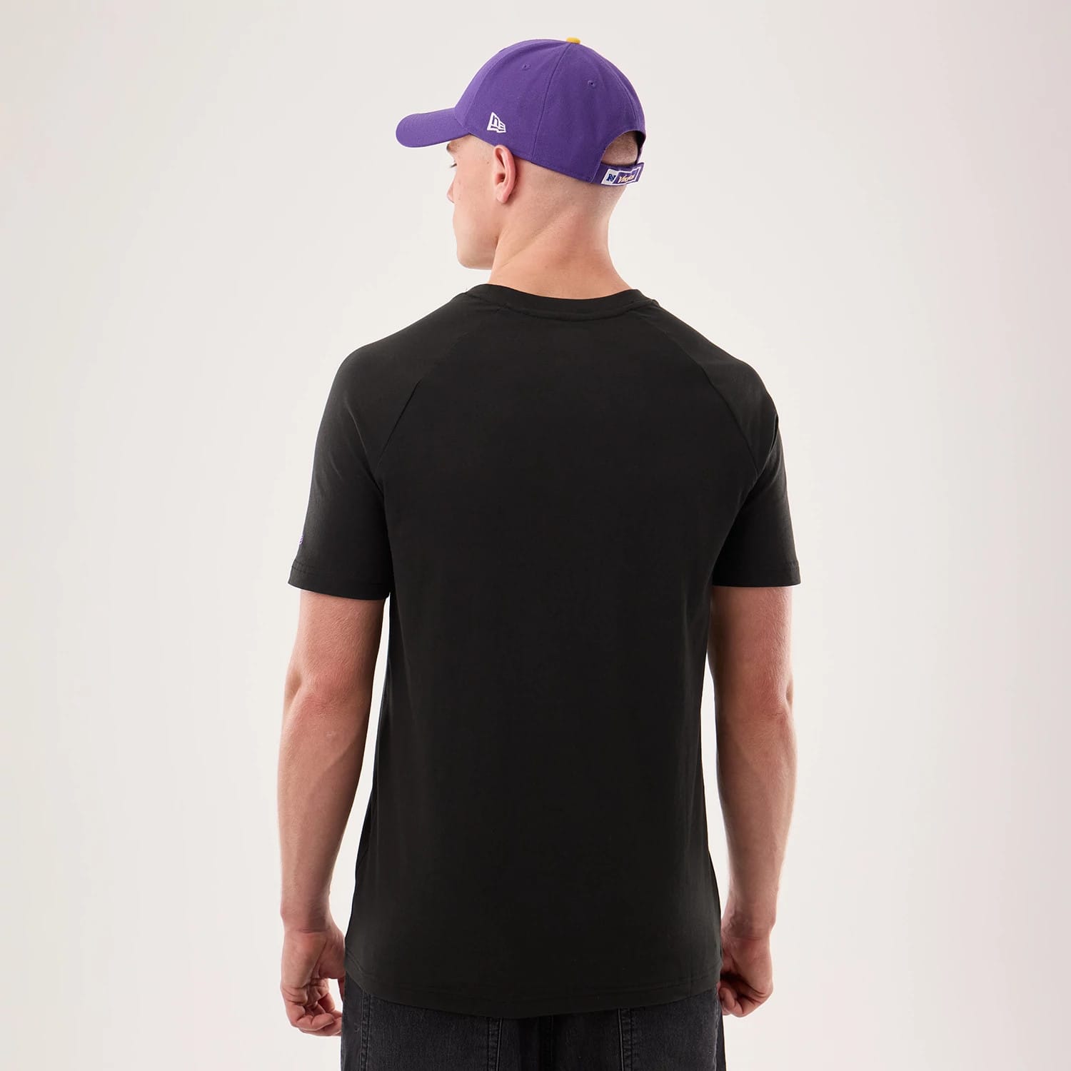 The model is wearing this NFL Sideline 2026 Minnesota Vikings T-Shirt in black. 2