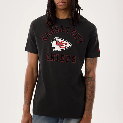 The model is wearing this NFL Sideline 2026 Kansas City Chiefs T-Shirt in black. 3