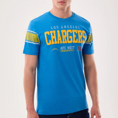The model is wearing this NFL Sideline 2026 LA Chargers T-Shirt in blue. 4