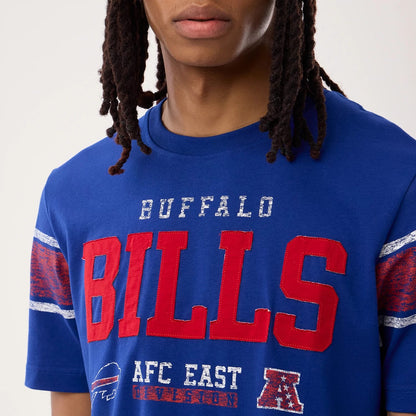 The model is wearing this NFL Sideline 2026 Buffalo Bills T-Shirt in blue. 5