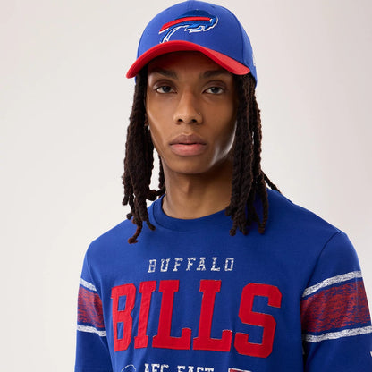 The model is wearing this NFL Sideline 2026 Buffalo Bills T-Shirt in blue. 6