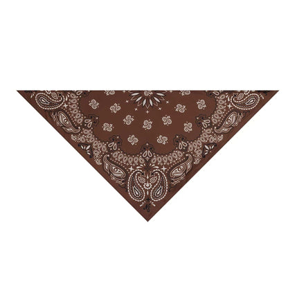 Pictured is this New Era Paisley Bandana in Brown. 5