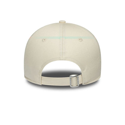 Pictured is this Womens MLB Floral New York Yankees 9FORTY cap in Cream. 4