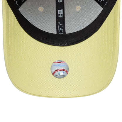 Pictured is this Womens MLB Floral New York Yankees 9FORTY cap in Cream. 7