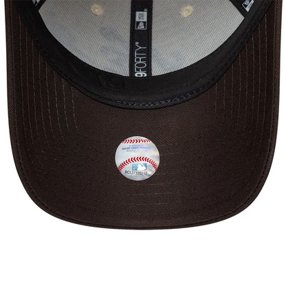 Pictured is this Womens New Era Floral 9FORTY cap in light beige. 7