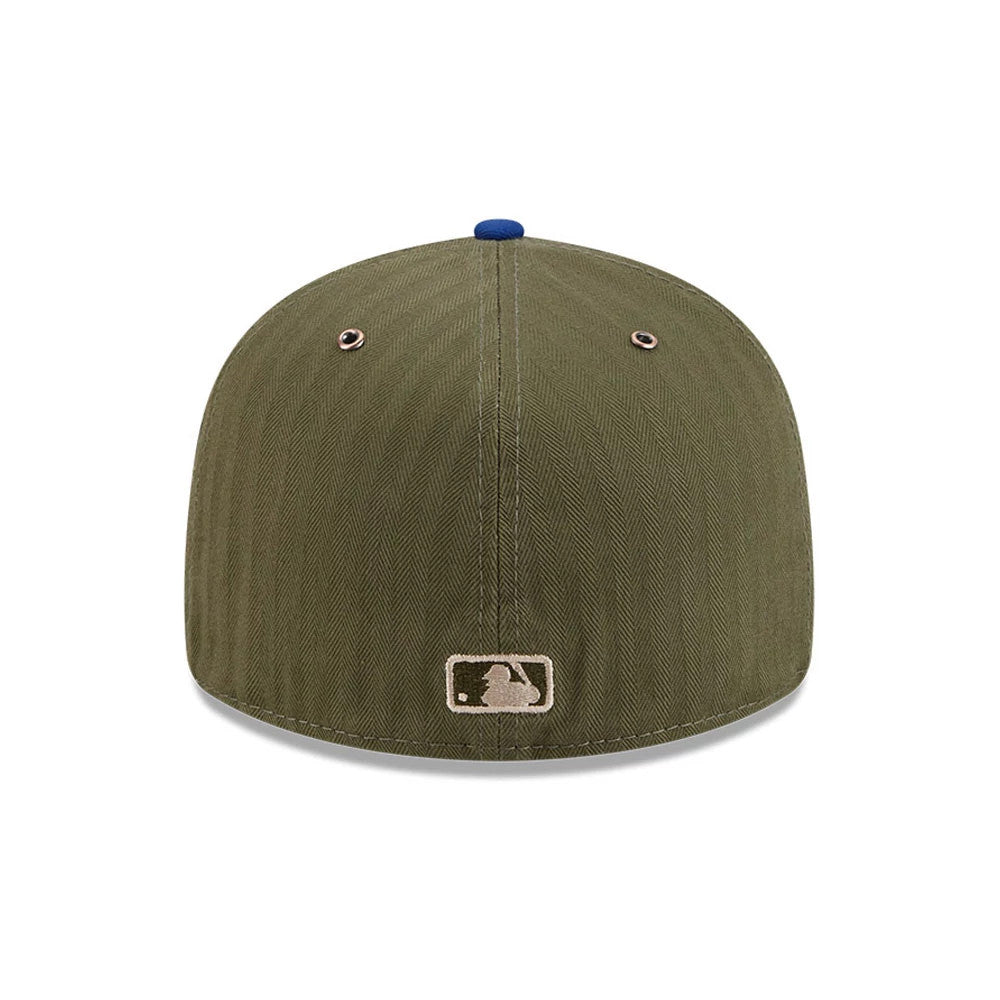 Pictured is this MLB American Herringbone New York Mets 59FIFTY Fitted cap in Green. 7
