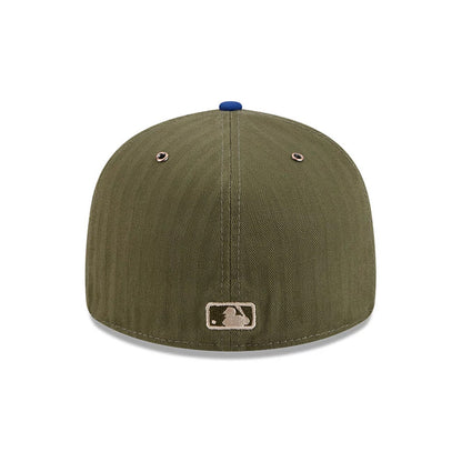 Pictured is this MLB American Herringbone New York Mets 59FIFTY Fitted cap in Green. 7