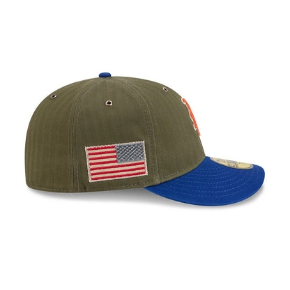 Pictured is this MLB American Herringbone New York Mets 59FIFTY Fitted cap in Green. 5