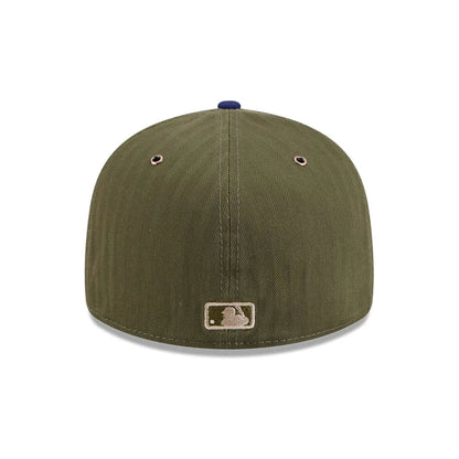 Pictured is this MLB American Herringbone LA Dodgers 59FIFTY Fitted cap in green. 7