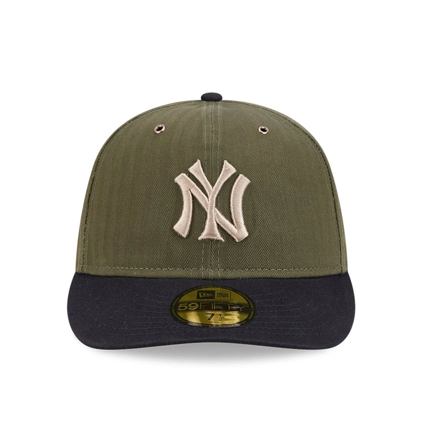 Pictured is this MLB American Herringbone New York Yankees 59FIFTY Fitted cap in green. 3