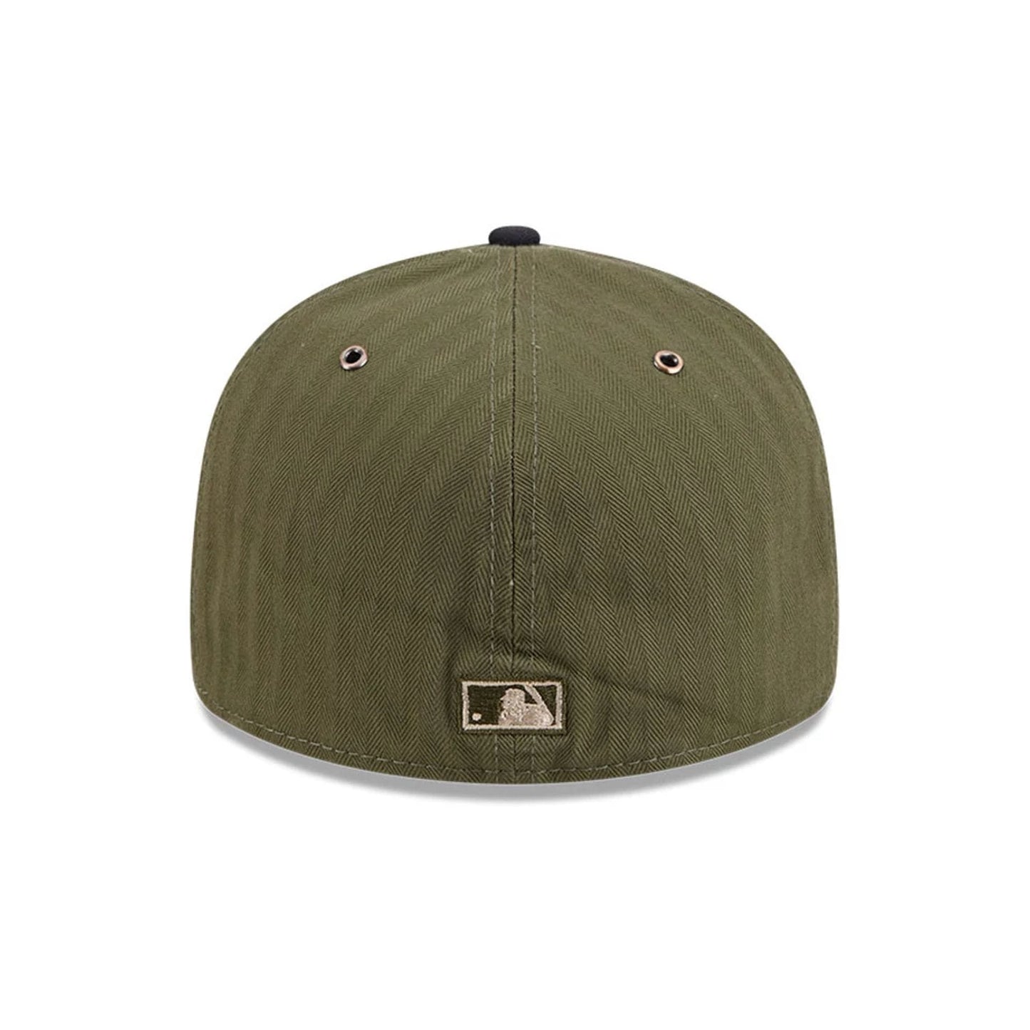 Pictured is this MLB American Herringbone New York Yankees 59FIFTY Fitted cap in green. 7