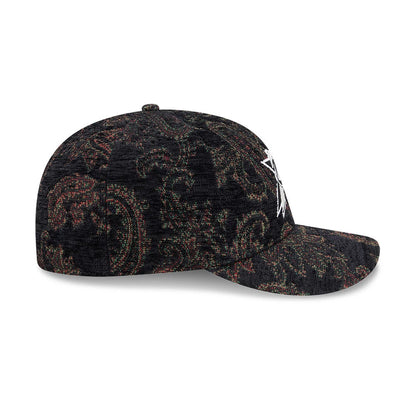 Pictured is this NBA Jacquard Chenille Philadelphia 76ers 59FIFTY Fitted cap in black. 7