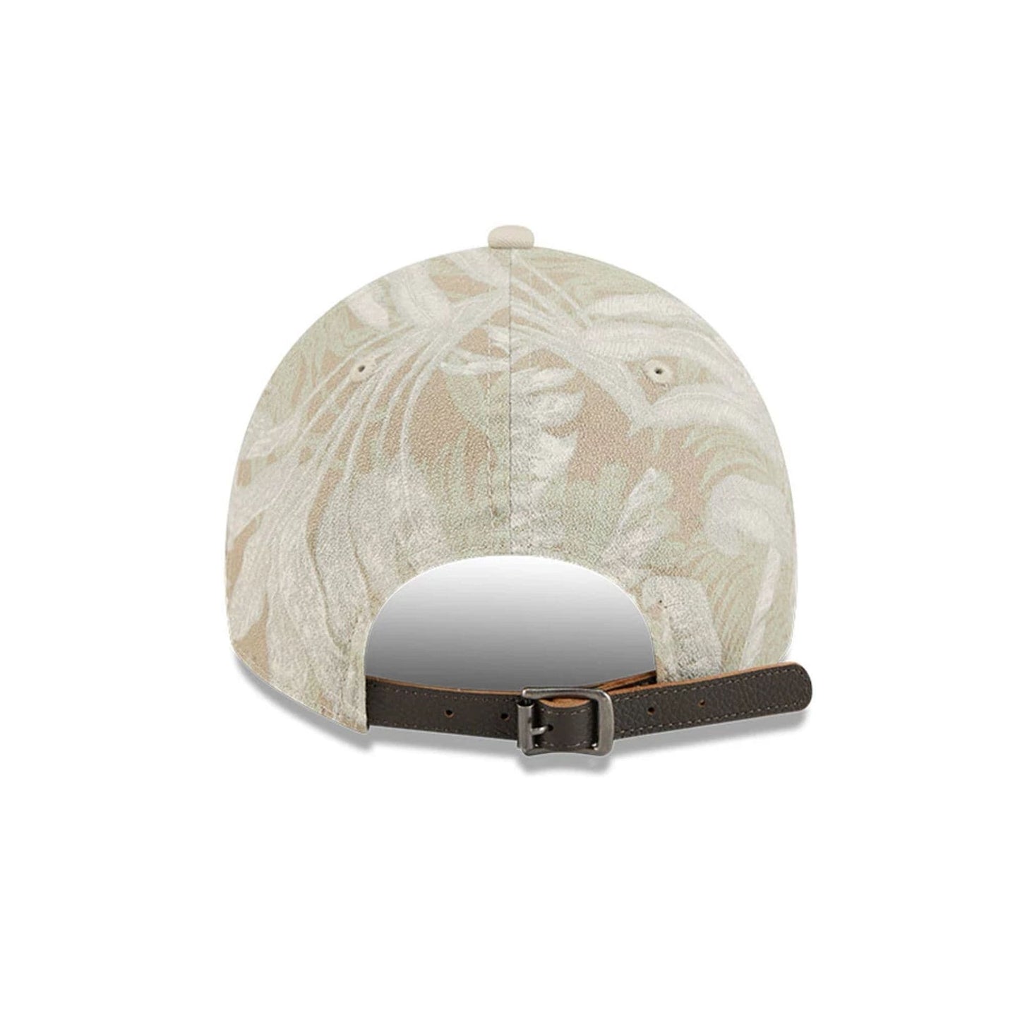 Pictured is this MLB Leafy Palm New York Yankees 9TWENTY Adjustable cap in light beige. 2