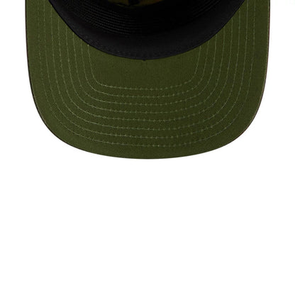 Pictured is this New Era Nylon Wash Dye 19TWENTY Adjustable cap in open green. 7