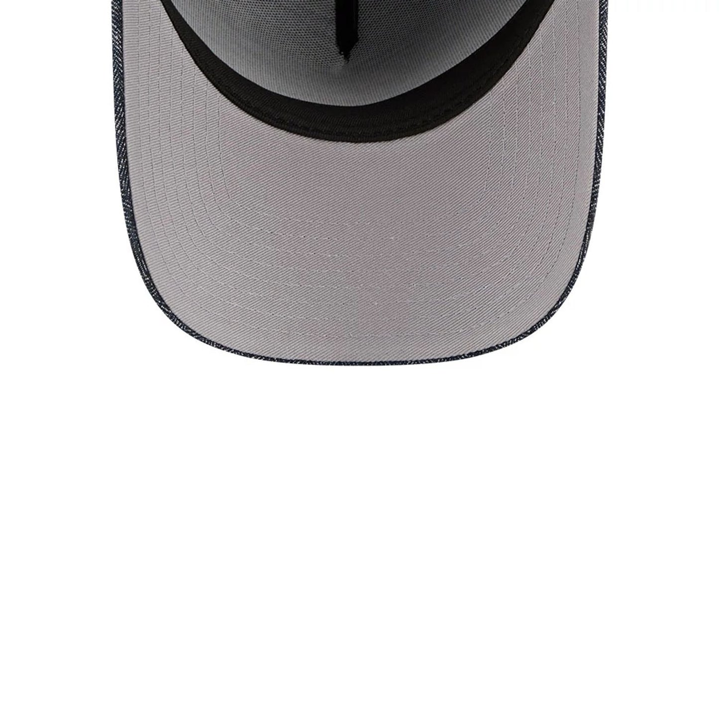 Pictured is this MLB Quickstrike Herringbone Denim LA Dodgers 59FORTY A-Frame Fitted cap in navy. 2