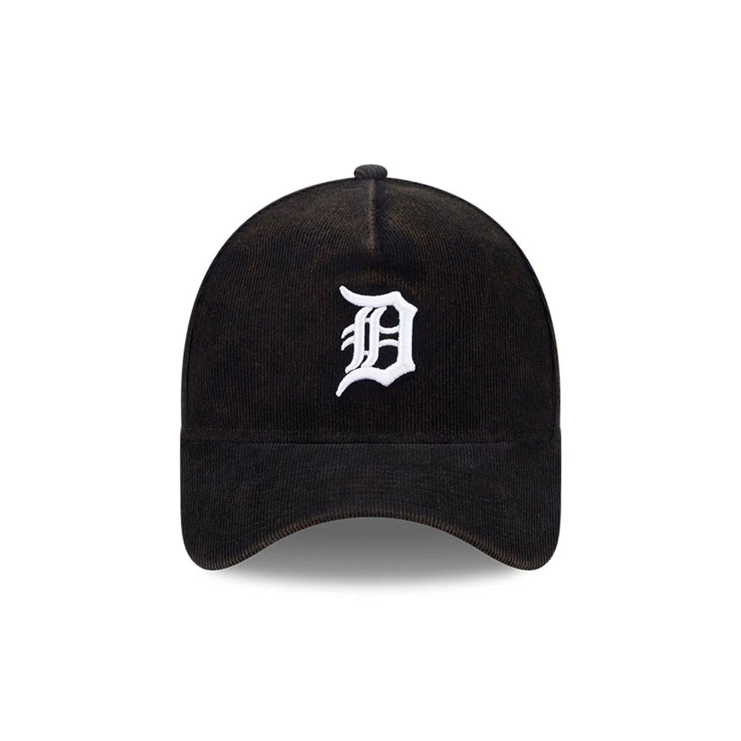 Pictured is this MLB Quickstrike Snow Wash Cord Detroit Tigers 59FORTY A-Frame Fitted cap in black. 3