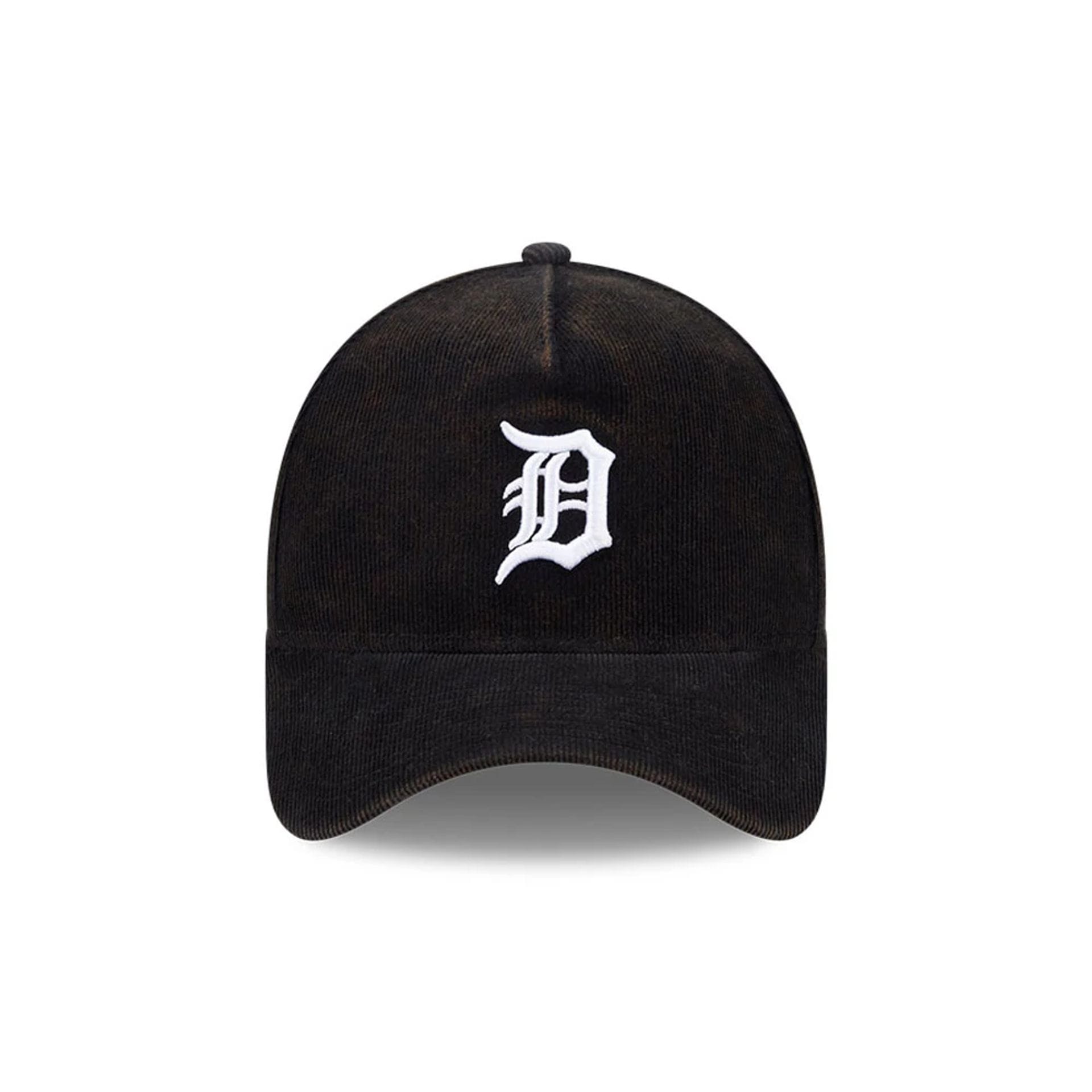 Pictured is this MLB Quickstrike Snow Wash Cord Detroit Tigers 59FORTY A-Frame Fitted cap in black. 3