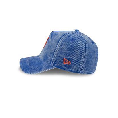 Pictured is this MLB Quickstrike Snow Wash Cord New York Mets 59FORTY A-Frame Fitted cap in blue. 5