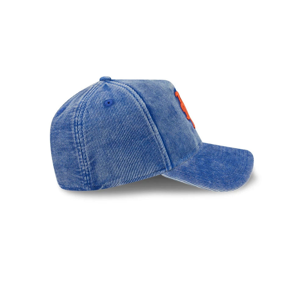 Pictured is this MLB Quickstrike Snow Wash Cord New York Mets 59FORTY A-Frame Fitted cap in blue. 6