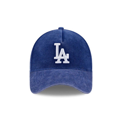 Pictured is this MLB Quickstrike Snow Wash Cord LA Dodgers 59FORTY A-Frame Fitted cap in dark blue. 3