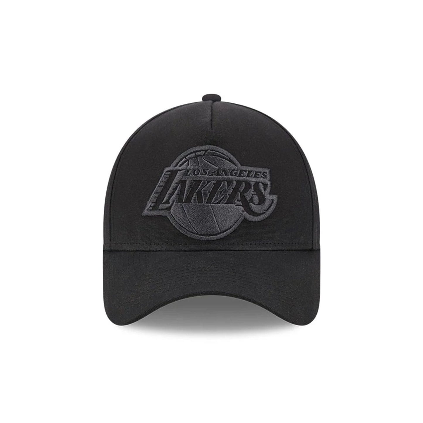 Pictured is this NBA Hardwood Classic Waxy Canvas LA Lakers 59FORTY A-Frame Fitted cap in black. 3