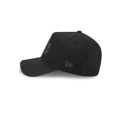 Pictured is this NBA Hardwood Classic Waxy Canvas LA Lakers 59FORTY A-Frame Fitted cap in black. 5