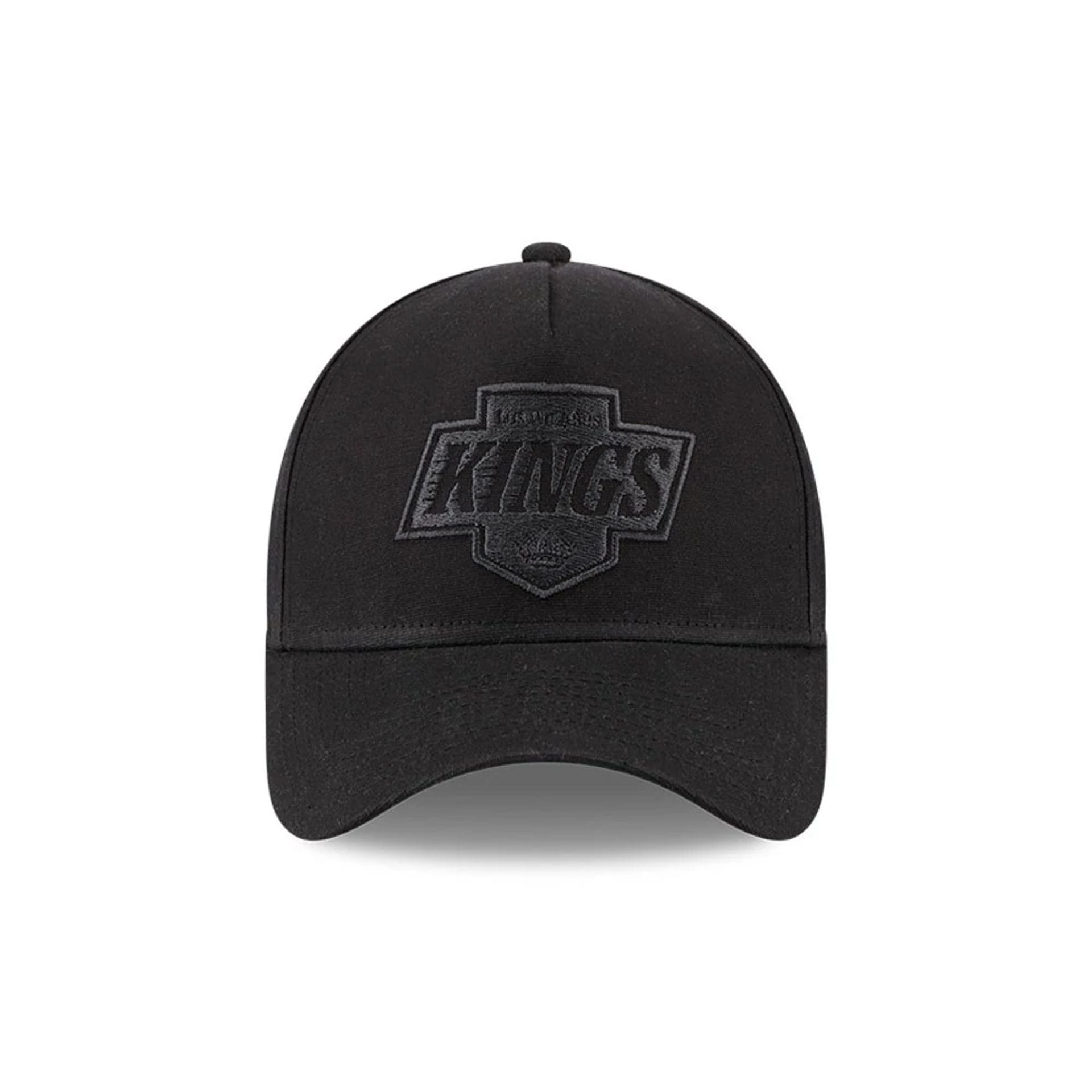 Pictured is this NHL Quickstrike Waxy Canvas LA Kings 59FORTY A-Frame Fitted cap in black. 2