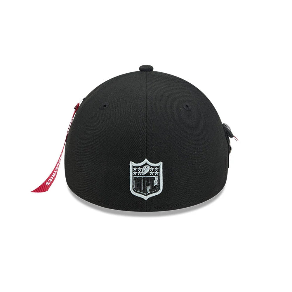 NFL X Alpha Las Vegas Raiders Black 59FORTY A-Frame Fitted Cap