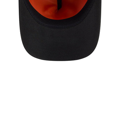 Pictured is this NBA X Alpha Chicago Bulls 59FORTY A-Frame Fitted cap in Black. 7