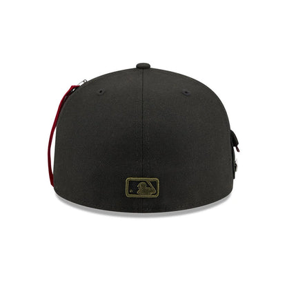 Pictured is this MLB X Alpha New York Yankees 59FIFTY Fitted cap in black. 7